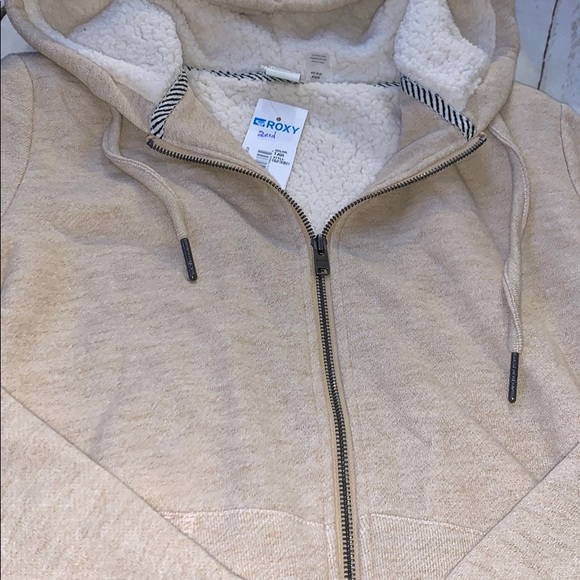 Roxy women’s Trippin Sherpa Zip-up  Sweatshirt 🌺 - Picture 6 of 6
